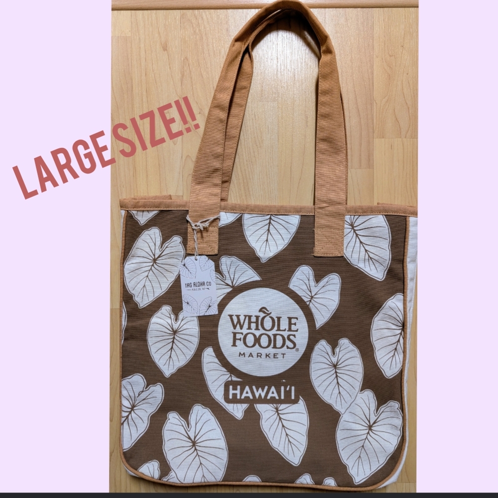 Whole Foods Kalo Hawaii Exclusive Large Rope Tote Bag